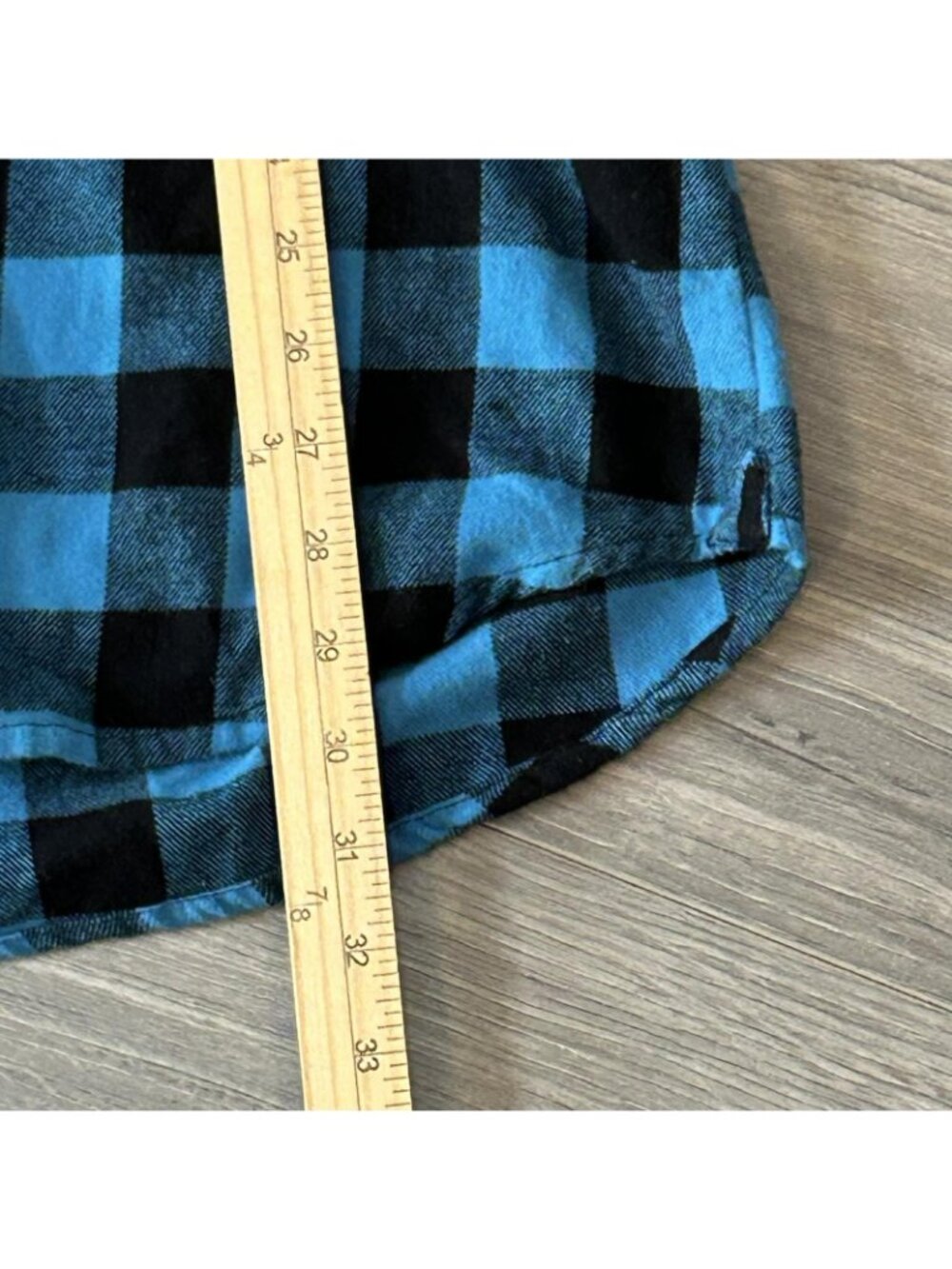 The Vermont Country Store Shirt Womens XL Blue Plaid Flannel Button Up Casual - Picture 11 of 11